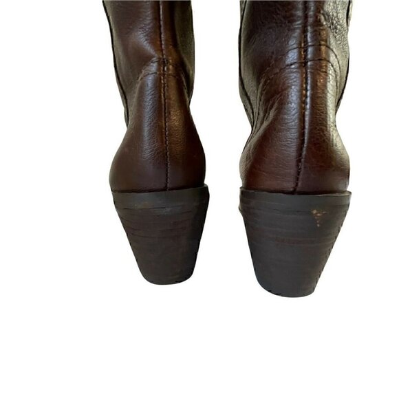 White Mountain Womens Odessa 200-W0001 Brown Block Heel Western Boots Size 7M - Picture 4 of 9
